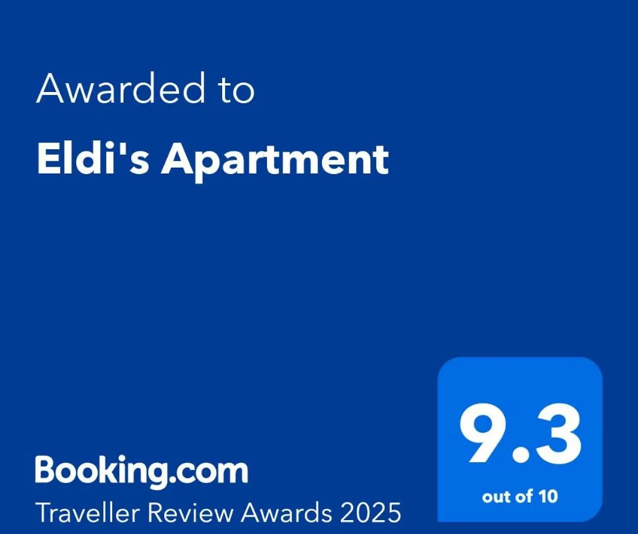 Eldi'S Apartment Golem  Albania